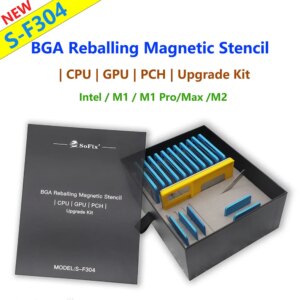 S-F304 Planting Tin Platform For MacBook GPU CPU PCH Intel M1 M2 CPU to BGA Chip RAM NAND BGA Reballing Magnetic Stencil Tool