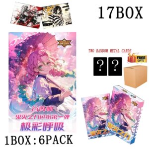 Demon Slayer Guzhenshi Wholesales Collection Cards Acrylic Color Paper Booster Box Anime High Appearance Playing Cards Toys