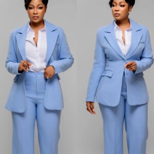 Handmade Women Suits Slim Fit Notch Lapel Single Breasted Prom Business Office Women Outfits Two Pieces Blazer Pants Customized