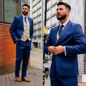 Classic Wedding Men Suits Slim Fit Tailor-Made Business Suits Groom 2-Pieces Coat Pant Formal Occasions Party Singer Customized