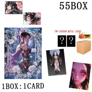 Wholesales Demon Slayer Lanwang Wenchuang Collection Booster Box Wave1 Diamond Card Kids Playing Card Toy Adult Gifts Board Game