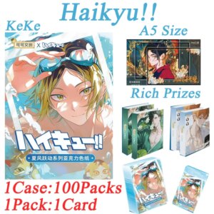 2025 New Haikyu!! Ke Ke Culture Collection Card A5 Size Rich Prizes Wholesale Anime Character Hobbies Gift For Fans