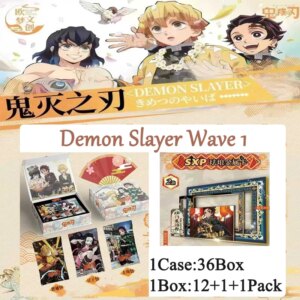 2025 Demon Slayer Wave 1 Wholesale Luxury Box Accessories Anime Character Collection Card Hobbies Gift And Child Toys