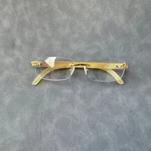 Eyeglass Frames Unique Suqare Rimless Business Handmade Reading Prescription Women’s Man glasses Frames Optical Lenses Eyewear