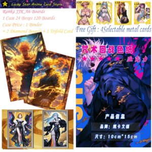 New Ranka Jujutsu Kaisen Cards A6 Cards A6 Boards Gojo Satoru Nanami Hobby Collection Cards Doujin Booster Box Kids Toys Gifts