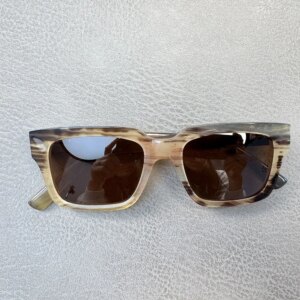 Women Sunglasses Men Unique Vintage Square Retro Handmade Honey Black Horn Prescription Man Sunglass Polarized Fashion Glasses