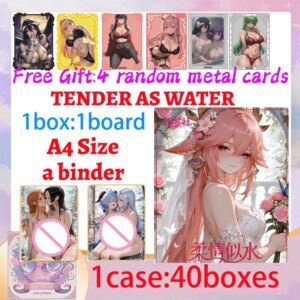2025 Newest TENDER AS WATER A5 Waifu Boards Collection Box Doujin Booster Spicy Art Toy Gift for Hobbyists