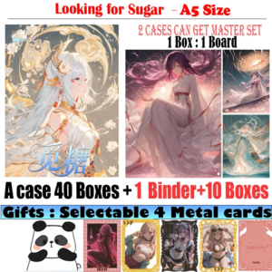 New A5 Size Goddess Acrylic Card ‘ Looking for Sugar ‘ Waifu Hobby Doujin Collection Card Game Board Trade Card Gifts Toys