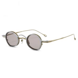 Belight Optical Clip On Eyeglasses Sunglasses Titanium Round Vintage Retro Women Men Prescription Eyeglasses Optical RG1925TI