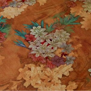 New Chinese Style Cotton Clothing Fabric Spray Painting Digital Printing Home Retro Textile Nostalgic