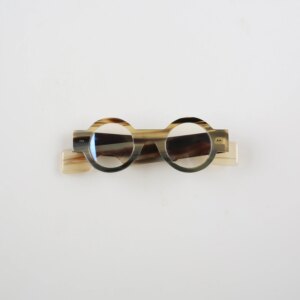 Men Women Glasses Frames Unique Round Japan Style Retro Myopia Handmade 100% Natural Horn Reading Prescription Eyeglasses Frames