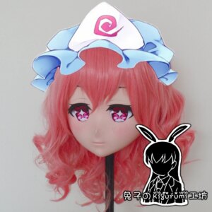 (RB684)Quality Handmade Female/Girl Resin Japanese Anime Cartoon Character Cosplay Saigyouji Yuyuko Kigurumi Mask