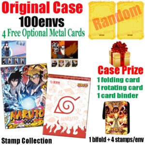 New Bubble Dragon Naruto Stamp Collection Anime Uzumaki Narut Uchiha Sasuke Hyuga Hinata Rare Bifold Collection Cards Gift
