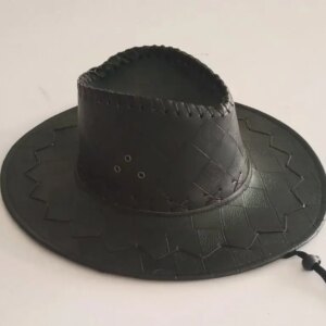 different new vintage leather western cowboy hats for men and women wide brim western cowboy hats (58-60cm).