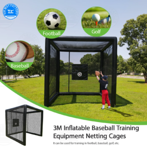 Inflatable Batting Cage 5-12 Years PVC Inflatable Baseball/Softball Tent Kids Football Pitching Practice Tent Spot