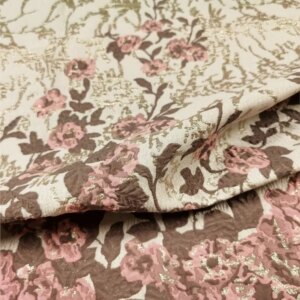 Elegant gold silk jacquard positioning fabric dress trench coat evening brocade satin women’s
