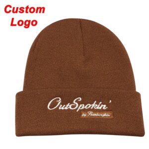 Customed Cap Dark Red Burgundy Windbreak Windproof Anti-Cold Cold Resistant Keep Warm Golf Club Skullies Ski Sport Hat Beanies