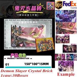 Demon Slayer Acrylic Crystal Brick Lumi Kimetsu No Yaiba Tanjirou Kamado Nezuko Character Game Card Kids Toys And Hobbies Gifts