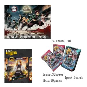 Demon Slayer Collection Cards Booster Box Rare Apocalypse Anime Table Playing Game Board Trading Cards