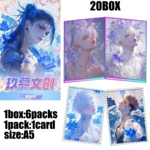 Wholesale Jujutsu Kaisen Collection Cards Case Booster Box 10*15cm Cards Shaped Cards Classic Acg Perimeter Kids Toys
