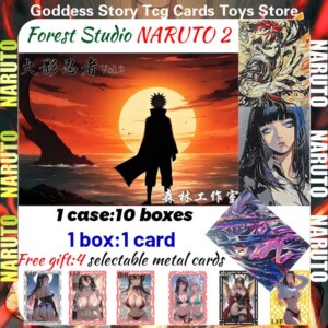 2025 Newest Forest Studio NARUTO 2 Hand-drawn Cards Collection Series Cards Fight Chapter Children Toys Game Cards Gifts