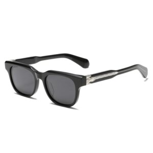 Retro Square Polarized Sunglasses UV400 Protection – Thick Acetate Frame Driving Glasses for Men/Women Luxury Designer Eyewear