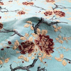 Chinese-style three-dimensional relief jacquard Hanfu fabric windbreaker brocade and cheongsam