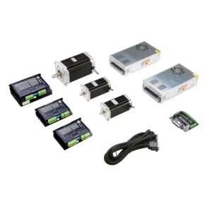 Nema34/Nema23 Stepper Motor: Bipolar, 200 Steps/Rev, 86×151mm,5.6V, 3.5A/Phase 1600OZ-IN &Driver Power supply CNC Controller Kit