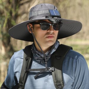 Fan cap men’s outdoor mountain climbing and fishing UV waterproof multi-functional fisherman’s