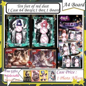 Newest Ten feet of red dust A4 Waifu Boards Goddess Story Collection Card Swimsuit Bikini Booster Box Habbies Gifts