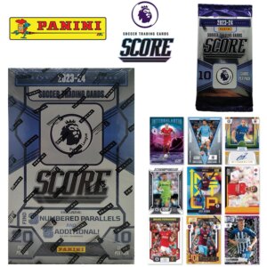 Panini 23-24 Premier League Score Trading Cards Retail Box Manchester City Haaland Rodri Heung-Min Son 20-Pack 200Pc Collection