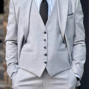 2 Pieces Blazer Pants Handmade Men Suits Regular Fit Peak Lapel Single Breasted Solid Color Stylish Formal Business Suits Custom