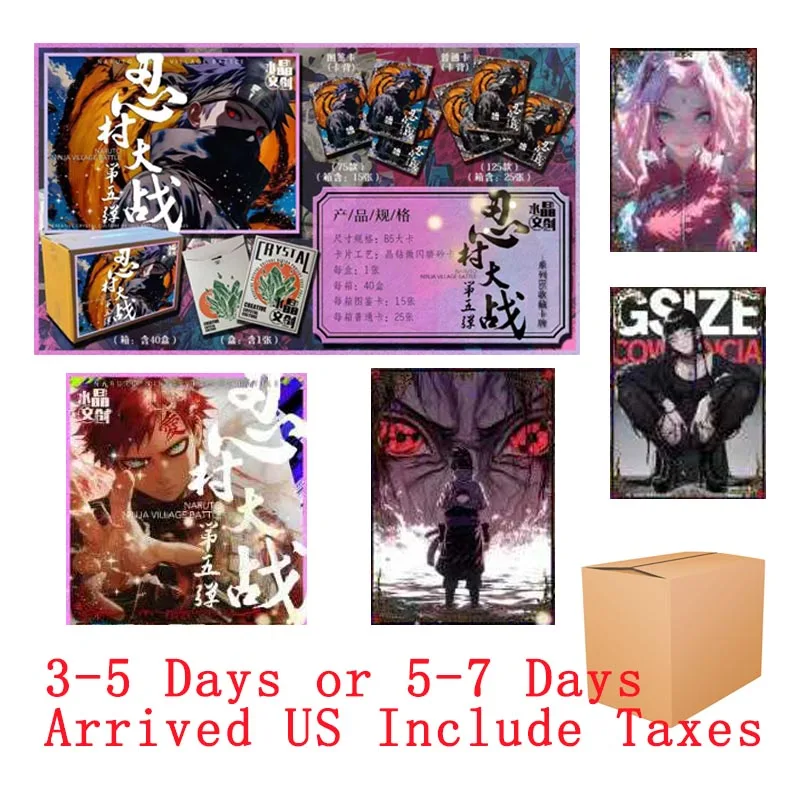 2025 Wholesales Naruto Anime Cards TCG Card Sasuke Uzumaki Ninja World Playing Card Toy Hobby Gift