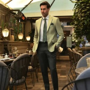Modern Suits for Men Business Single Breasted Groom Tuxedo Slim Fit Lapel Men Suit Wedding Blazer Social Party Customized