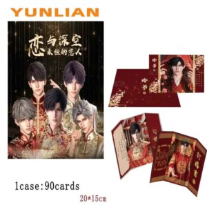 Exclusive Love And Deepspace Collection Cards The Wedding Night Three-Fold Color Paper Handsome Playing Game Cards Fans Gifts