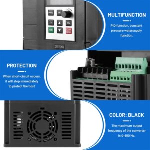 B23B 2.2KW 220V Variable Frequency Drive Inverter Single To 3 Phase CNC VFD Universal