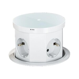 JU64 Lifting Socket Power Outlet Concealed Tabletops Retractable Hydraulic Damping Lifting Outlets with Cordless Charging