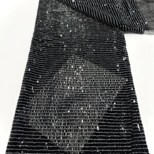 Africa Nigerian Beaded French Mesh Lace With Sequins High Quality 2025 Embroidery Lace Sequins Lace For Wedding Dresses Women