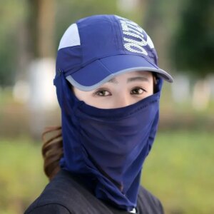 Sunscreen Hat for Women Man Summer Face Shield Duck Tongue Sun Hat Outdoor Folding Riding Electric Bike Sun Hat