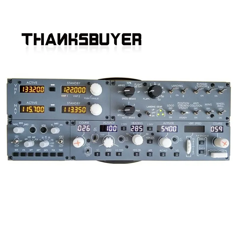 Simplayer QMCP737C Flight Simulator Panel Secondhand MCP Panel for ZIBO737 X-Plane 11/12 MSFS2020