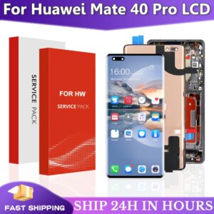 OLED For Huawei mate 40 Pro LCD NOH-NX9, NOH-AN00, NOH-AN01 Display Touch Screen Digitizer Assembly Mate40 Pro Display Screen