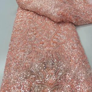 Mccarthy African Lace Fabric Embroidered Nigerian Lace Fabric Luxury Bead Sequins High-quality African French Net Lace Fabric
