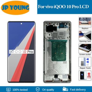 6.78″ Original AMOLED For vivo iQOO 10 Pro LCD Display Digitizer Assembly Part For vivo iQOO 10Pro LCD V2218A Screen Replacement
