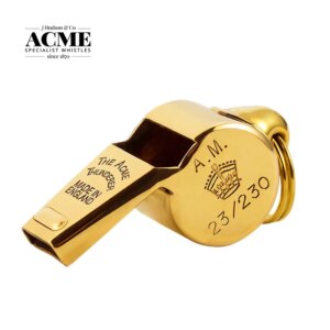 ACME World War II Air Force Metal Whistle Air Ministry Royal Flight Commemorative Edition Golden Whistle