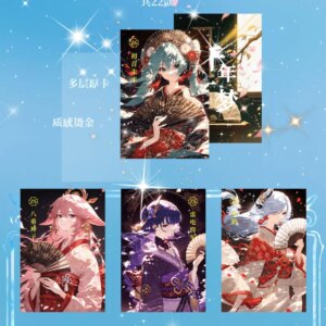 2025 Lastest A5 Size Millennium Dream Goddess Waifu Card Board Master Set Ganyu Furina Keqing Artboard