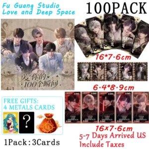 Wholesales Love And Deep Space Love Collection box Fu Guang Studio Sexy Male God Abs Series Anime Playing Cards Party Games
