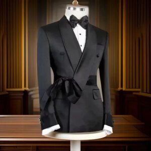 Men Suit Jacket with Belt Single 1 Piece Slim Fit Male Customized Blazer Wedding Party Formal Occasion Groom Plus Size Groomsman