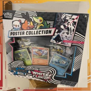 Genuine PTCG Card SV10.5 Scarlet Violet BLACK BOLT WHITE FLARE Poster Collect ion Card Accelerator Packs Toy Gift