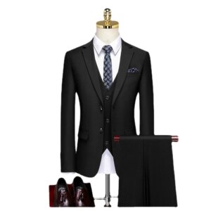 Tailored suit business casual professional black suit formal occupation dresses