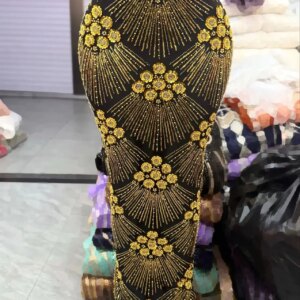 Africa Nigerian Beaded French Mesh Lace With Sequins High Quality 2025 Embroidery Lace Sequins Lace For Wedding Dresses Women